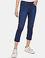 U.S. Polo Assn. Women Mid Rise Dark Wash Capri Jeans