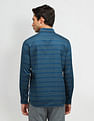 Arrow Sport Slim Fit Horizontal Striped Shirt