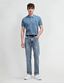 U.S. Polo Assn. Denim Co. Muscle Fit Solid Polo Shirt