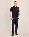 U.S. Polo Assn. Brand Collar Solid Polo Shirt