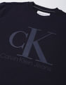 Calvin Klein Crew Neck Monogram Print Sweatshirt