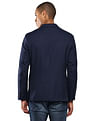 Tommy Hilfiger Men Navy Hopscotch Dobby Textured Formal Blazer