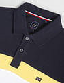 Arrow Sports Colour Block Cotton Polo Shirt