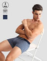 USPA Innerwear Anti Microbial Printed OET14 Trunks - Pack Of 3