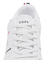 U.S. Polo Assn. Men Regino Off White Retro Court Sneakers