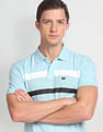 Arrow Sports Horizontal Stripe Cotton Polo Shirt