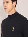 U.S. Polo Assn. Mock Neck Solid Sweater