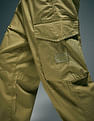 Flying Machine Cobain Loose Fit Pure Cotton Cargos