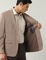 Arrow Zero Calorie Slim Fit Textured Blazer