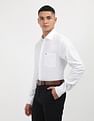 Tommy Hilfiger Solid Engineered Regular Shirt