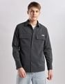 Calvin Klein Jeans Pinstripes Regular Fit Plain Woven Shirt
