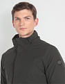 Arrow Sports Solid Hooded Jacket