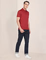 U.S. Polo Assn. Solid Ribbed Collar Pure Cotton Polo Shirt