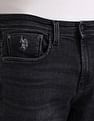 U.S. Polo Assn. Denim Co. Henry Tapered Cropped Black Jeans