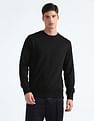 Flying Machine Crew Neck Solid Sweatshirt