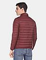 U.S. Polo Assn. Men Maroon Long Sleeve Quilted Puffer Jacket