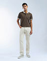 Flying Machine Textured Color Of Home Polo Shirt