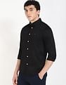 Tommy Hilfiger Solid Slim-Fit Satin Woven Shirt