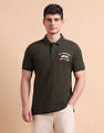 U.S. Polo Assn. Denim Co. Brand Printed Muscle Fit Polo Shirt