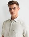 Arrow Sports Vertical Stripe Linen Shirt