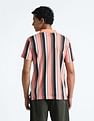 Flying Machine Vertical Stripe Cotton Polo Shirt