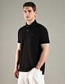Tommy Hilfiger Solid Regular Fit Cotton Polo T-Shirt