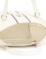 Tommy Hilfiger Solid White Nylon Handbags