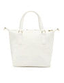 Tommy Hilfiger Solid White Nylon Handbags