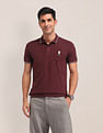 U.S. Polo Assn. Solid Pattern Slim Fit Polo Shirt
