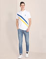 U.S. Polo Assn. Diagonal Stripe Pique Polo Shirt