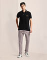 U.S. Polo Assn. Slim Straight Fit Satin Trousers