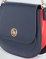 U.S. Polo Assn. Women Signature Colour Block Baguette Bag