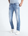Flying Machine Slash Slim Tapered Distressed Jeans