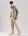 Calvin Klein Jeans Solid Slim Fit Satin Woven Shirt