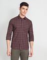 Arrow Sports Twill Dupplin Check Casual Shirt
