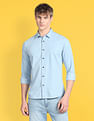 Flying Machine Spread Collar Denim Shirt