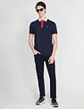 Arrow Sports Contrast Collar Polo Shirt
