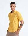 Flying Machine All Over Print Cotton Polo Shirt