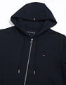 Tommy Hilfiger Solid Regular-Fit Cotton Hodded Sweatshirt