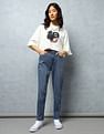 Flying Machine Women High Rise Mom Jeans