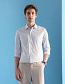Arrow Vertical Striped Manhattan Slim Fit Velocity Shirt