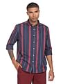 Flying Machine Vertical Stripe Twill Shirt