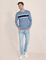 U.S. Polo Assn. Crew Neck Horizontal Stripe Sweater