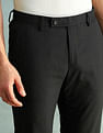 Arrow Solid Slim Fit Formal Trousers