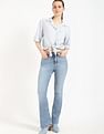 Tommy Hilfiger Solid Cropped Shirt