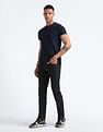 Flying Machine Mid Rise Slash Slim Tapered Jeans