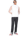 Flying Machine Sleeveless Solid Jacket