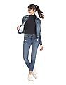 U.S. Polo Assn. Women Turtleneck Rib Knit Top