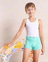 USPA Innerwear Boys Cotton Spandex Solid Trunks - Pack Of 3