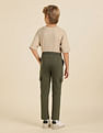 U.S. Polo Assn. Kids Boys Solid Pure Cotton Track Pants